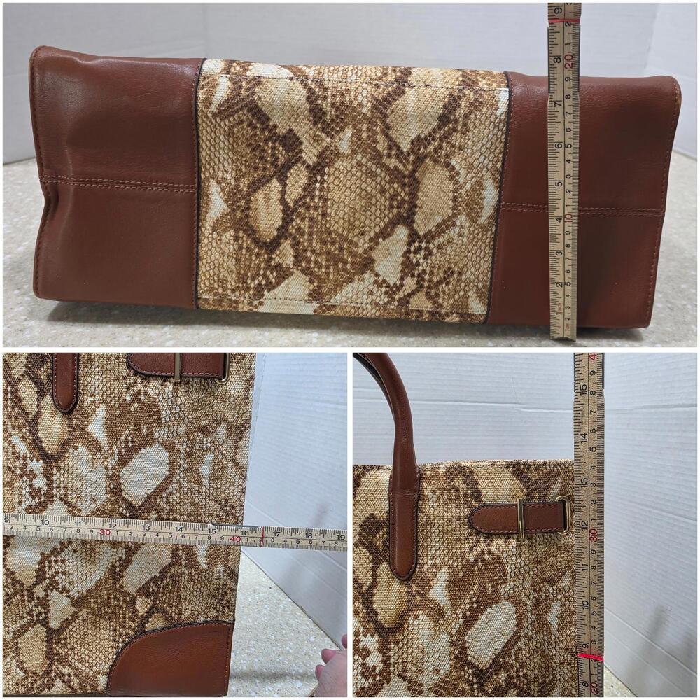 Lauren Ralph Lauren Python-Print Canvas Large Dev… - image 13